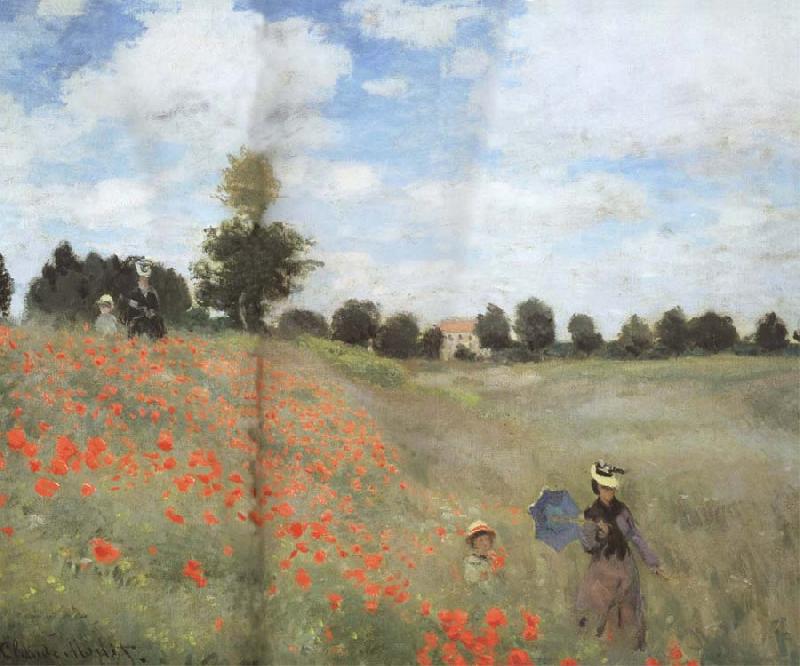 Claude Monet Poppy Field near Argenteuil oil painting picture